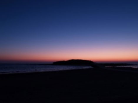 青島の夕陽